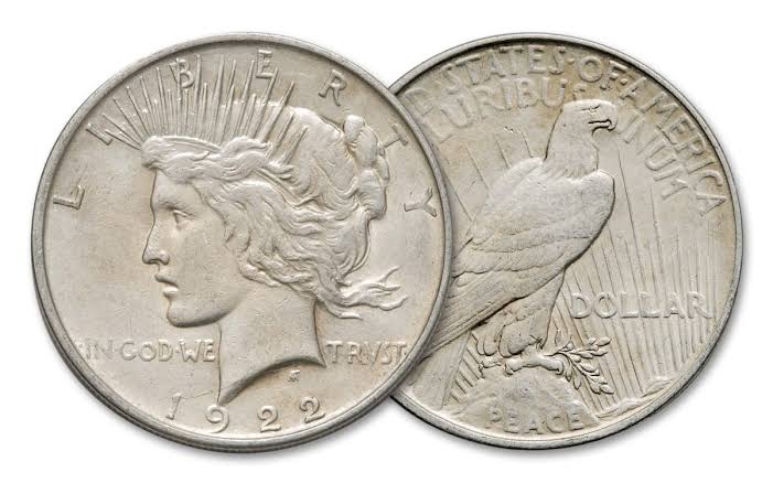 Amerikas sudraba monēta Peace Dollar