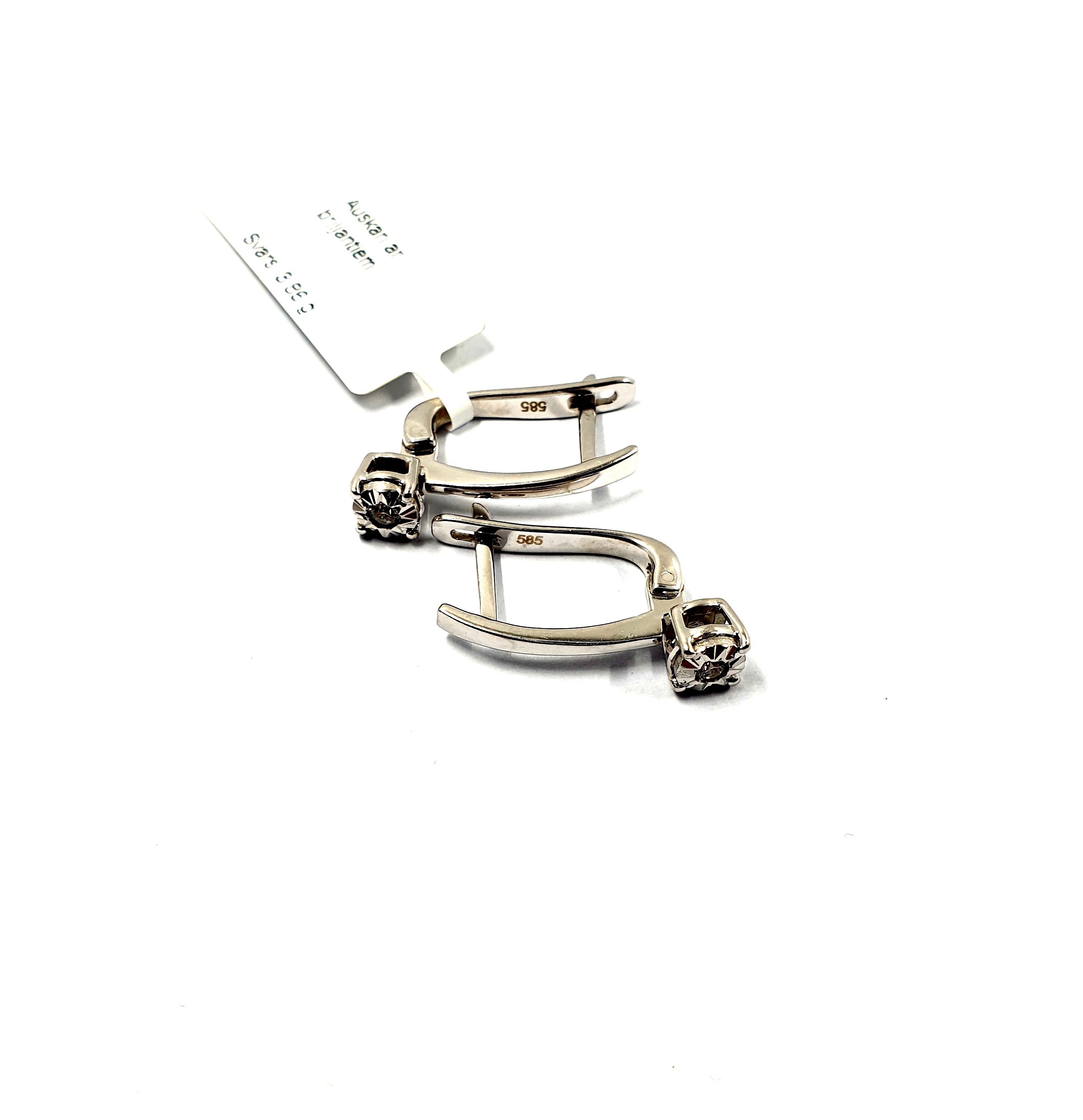 Auskari ar briljantiem (0.02ct) 6430-1263