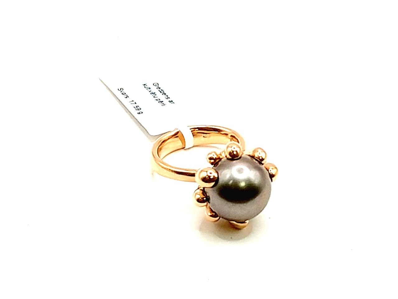 Gredzens ar kultivētu pērli  (11.10 ct) 3462-2563