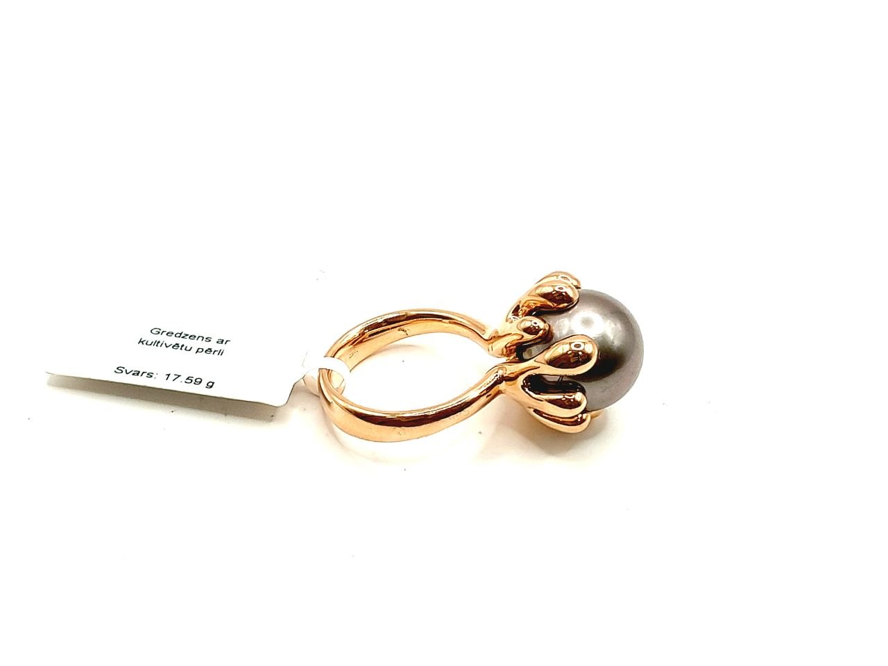 Gredzens ar kultivētu pērli  (11.10 ct) 3462-2563