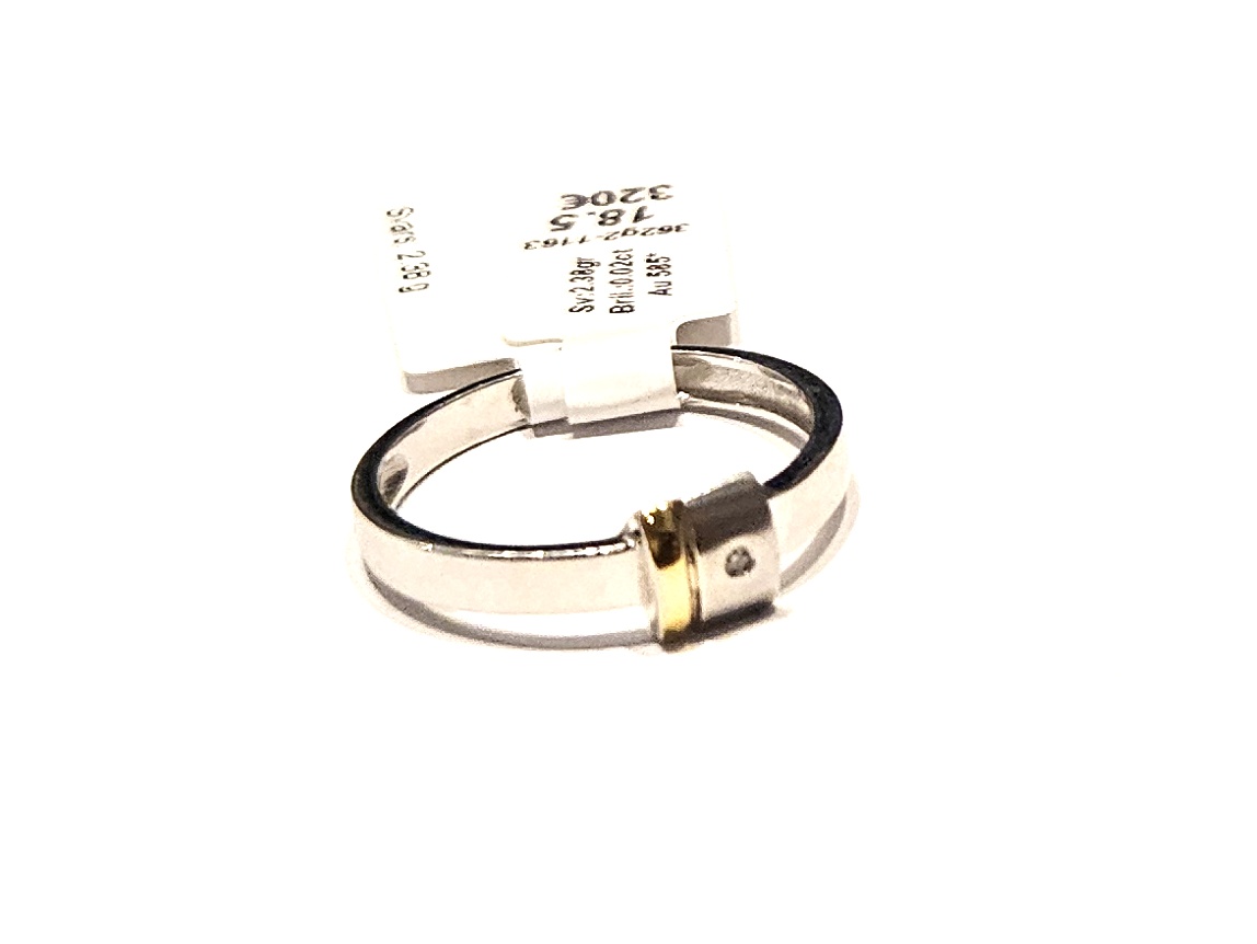 Gredzens ar briljantu (0.02 ct) 362g2-1163