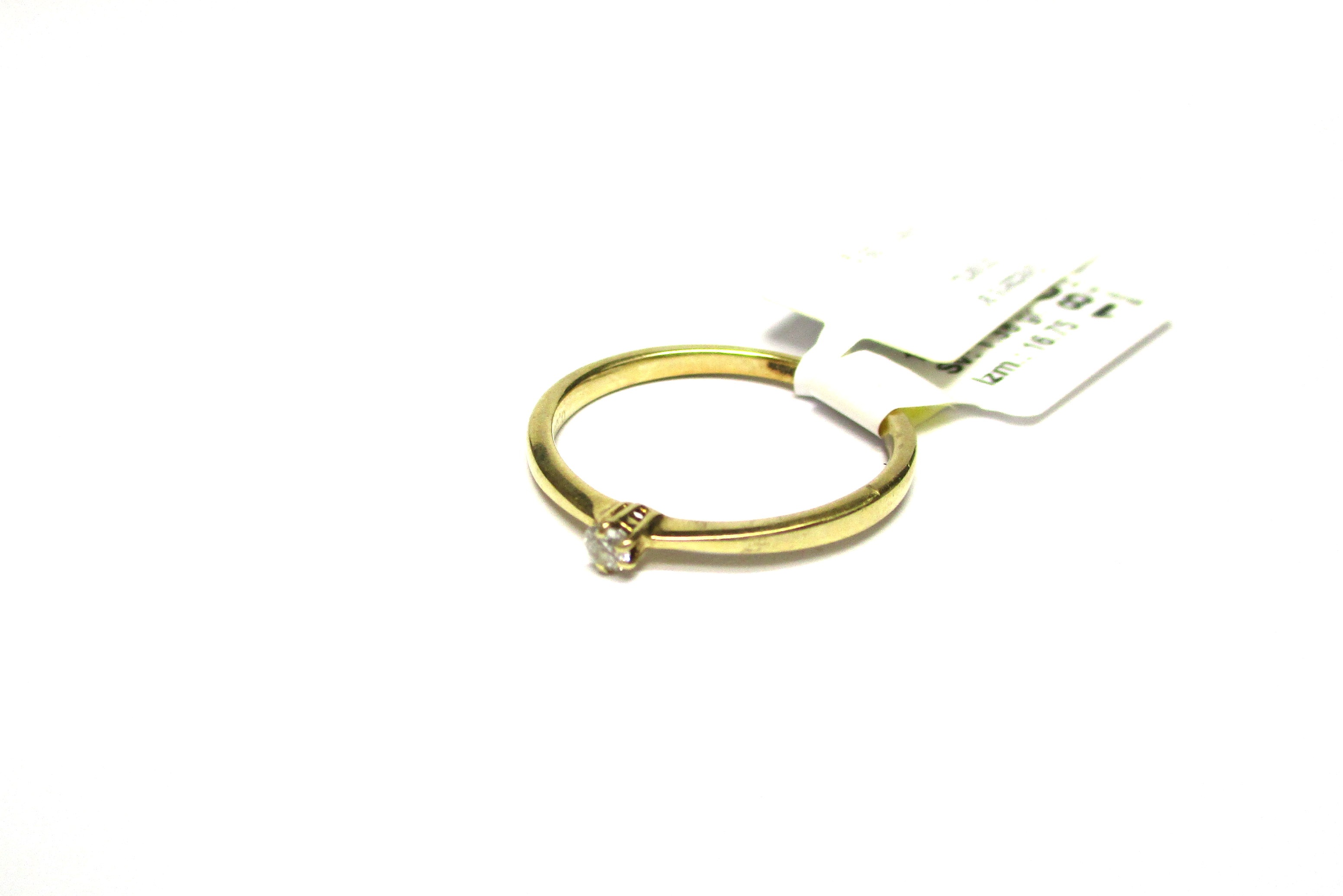 Gredzens ar briljantu (0.03 ct) 1220-6463