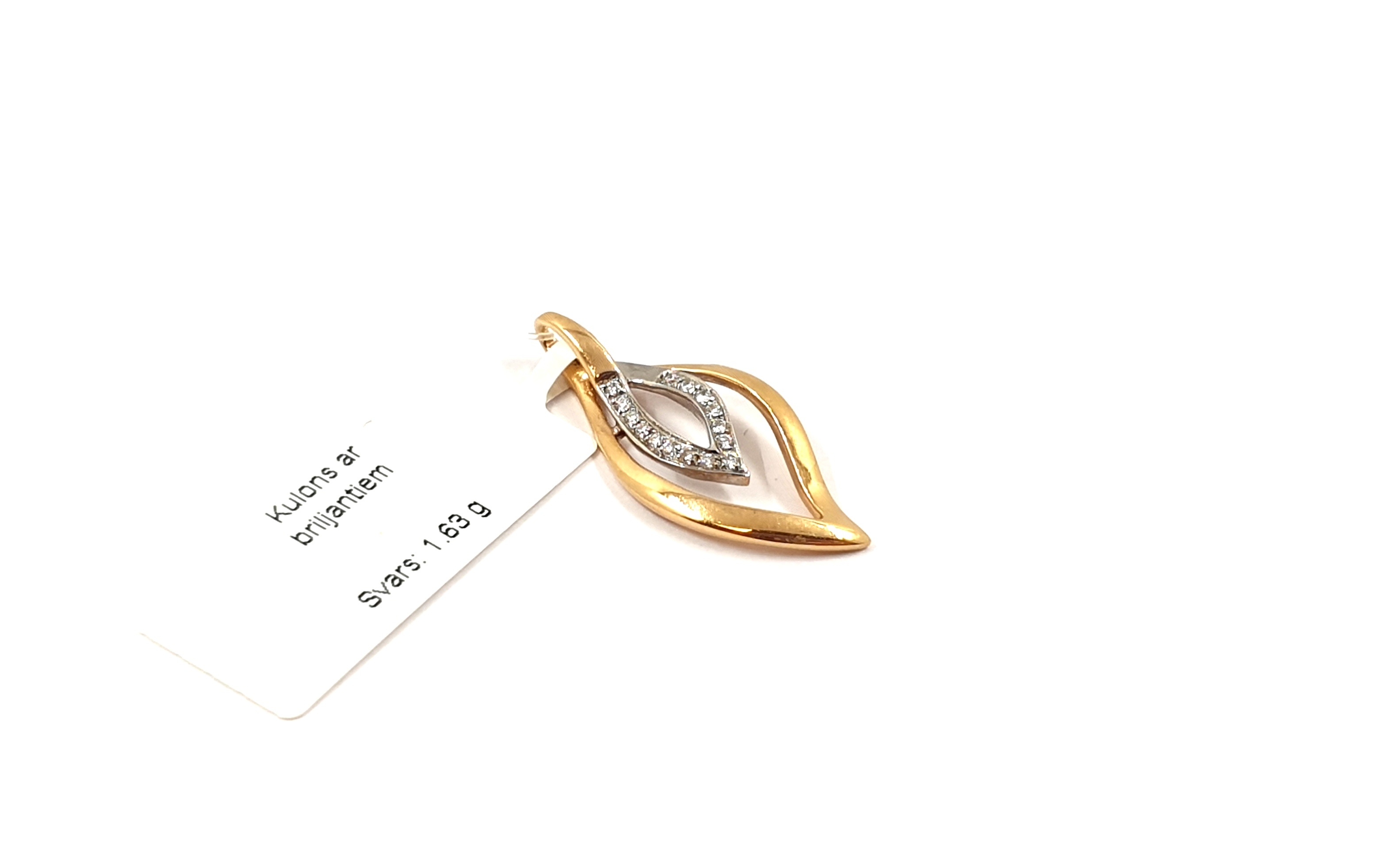 Kulons ar briljantiem (0.09ct) 418g2-0963