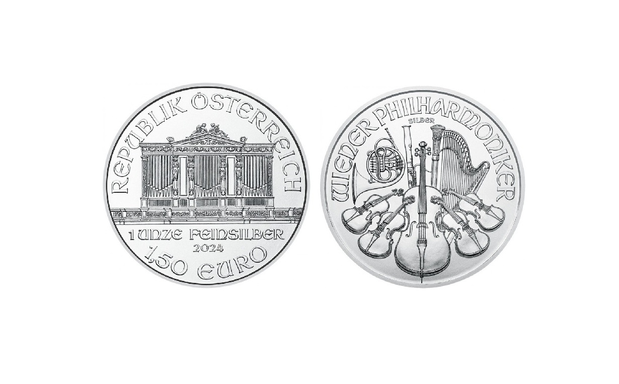 Austrijas sudraba monēta 1½ Euro Vienna Philharmonic, 2011. gads