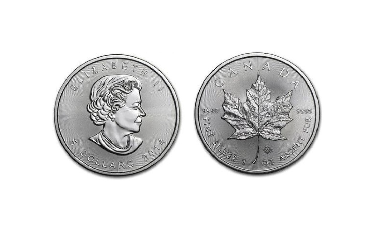 Kanādas sudraba monēta ELIZABETH II 5 DOLLARS, 2014. gads