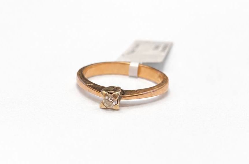Gredzens ar briljantu (0.1 ct) 6140-0661