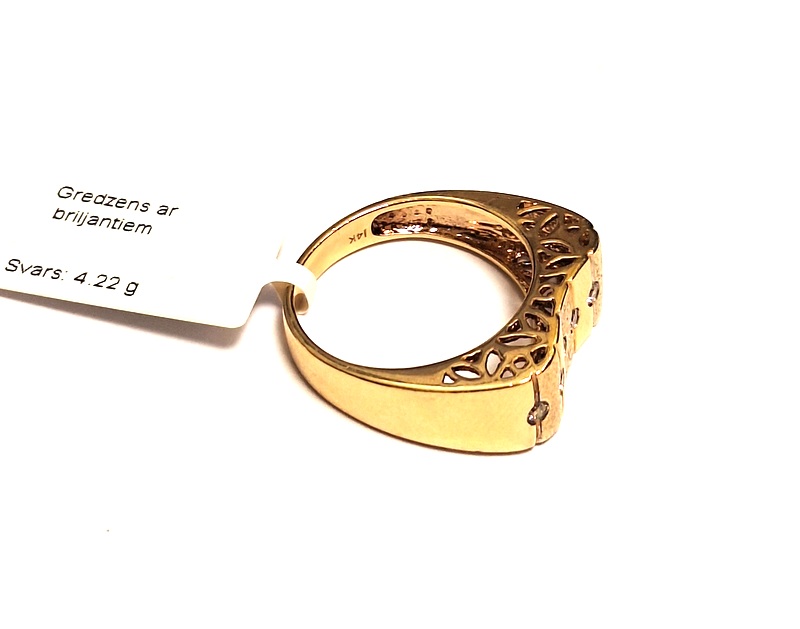 Gredzens ar briljantiem (0.09 ct.) 102g2-6461