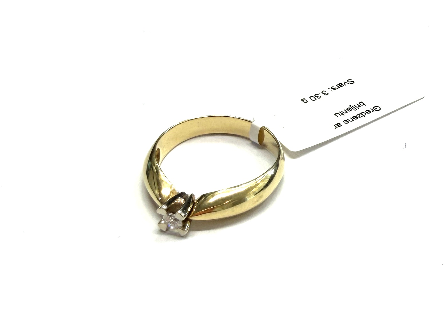 Gredzens ar briljantu (0.08 ct) 529g4-0763