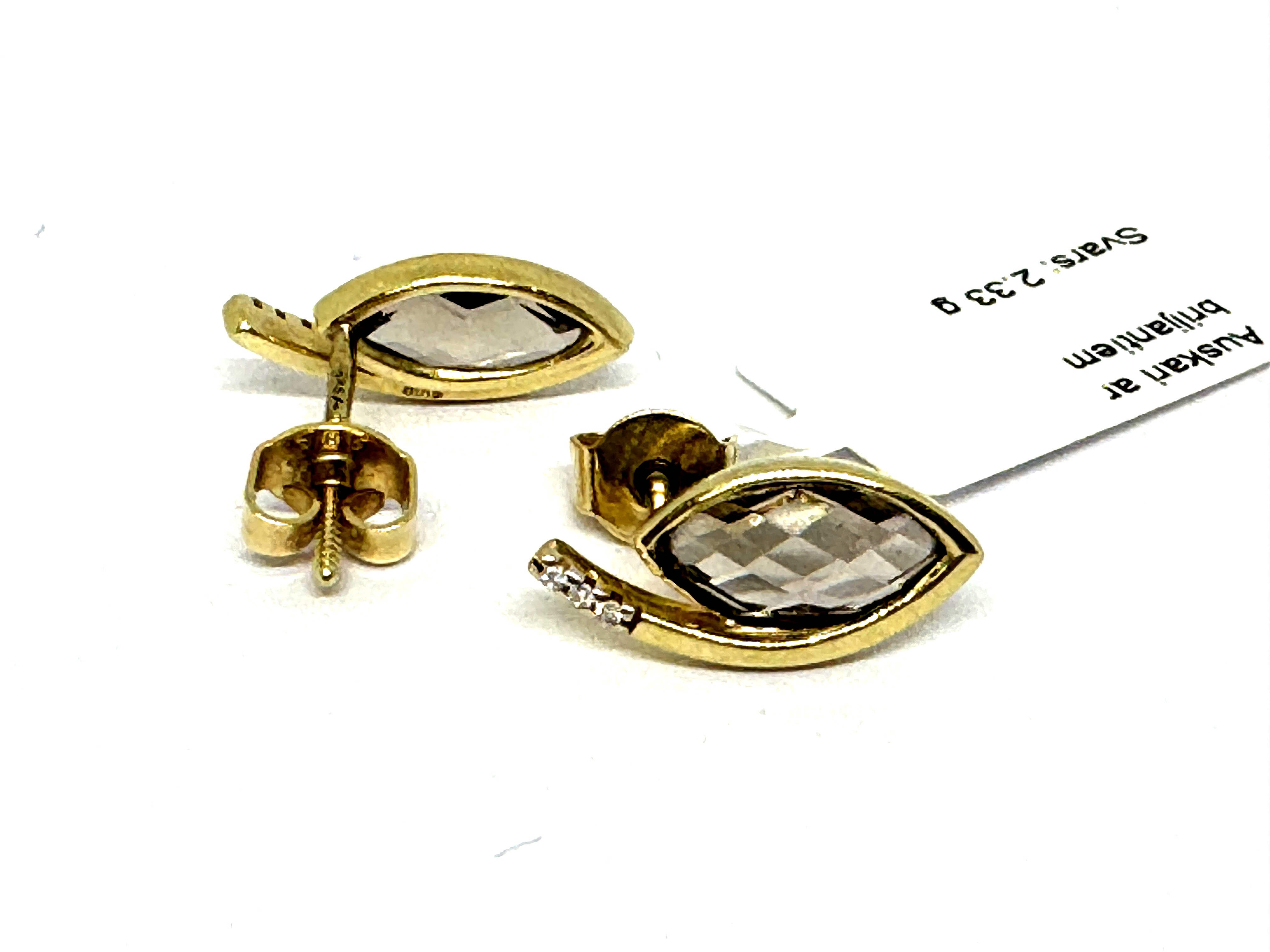 Auskari ar briljantiem  (0,03 ct)  3000-4663