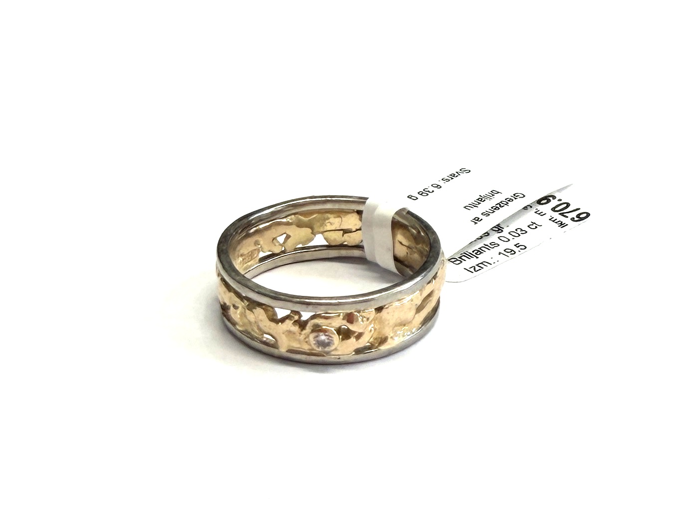 Gredzens ar briljantu (0.03ct)  515g6-0763