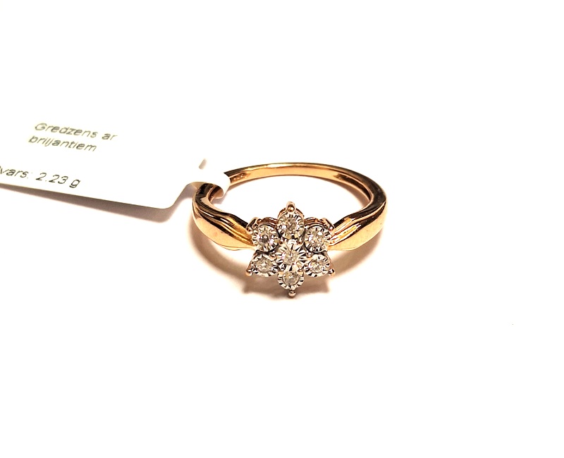 Gredzens ar briljantiem (0.07 ct.) 234g2-5063