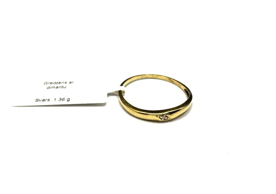 Gredzens ar briljantu (0.003 ct) 3130-8363