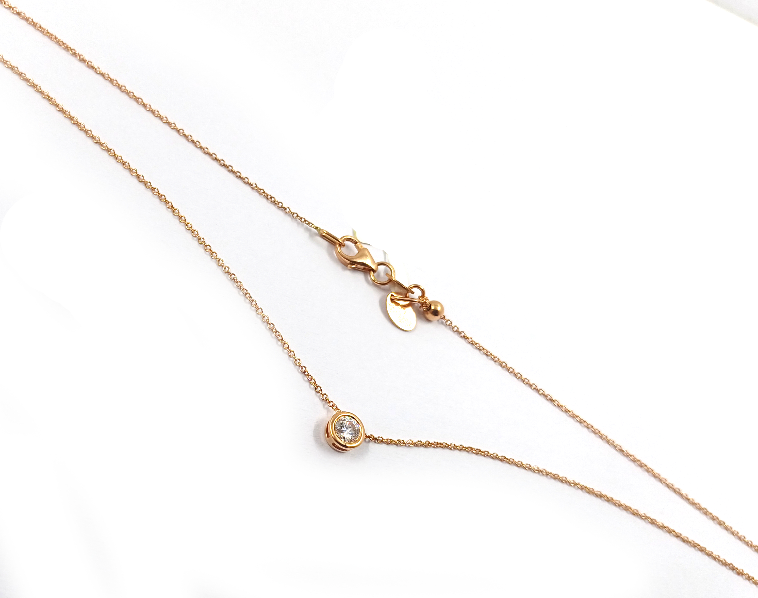 Ķēde ar kulonu ar briljantu (0.15ct) 139g1-0863