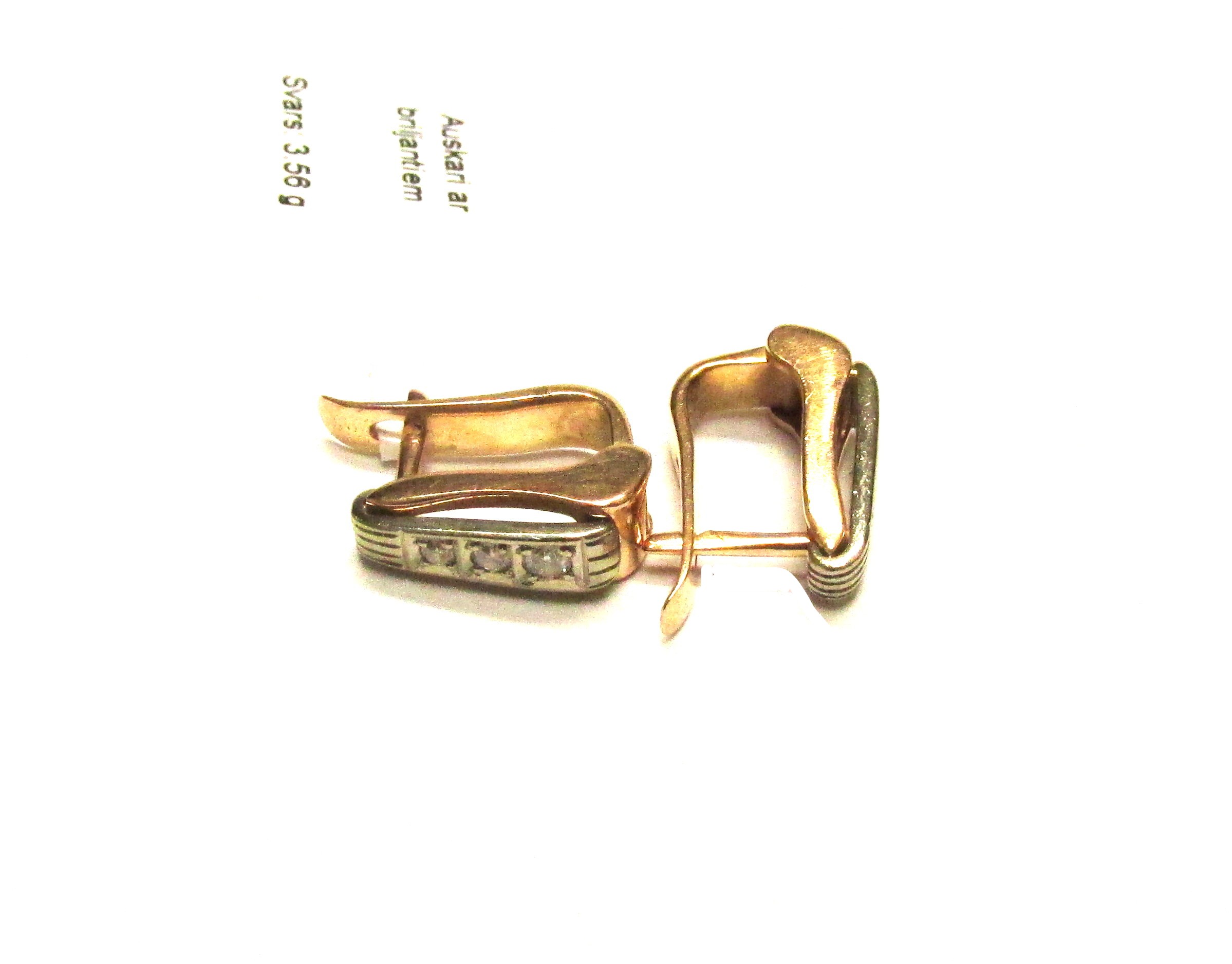 Auskari ar briljantiem (0.09ct) 1951-4063